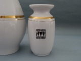 RPR - Trīs vāžu komplekts, porcelāns h 18 cm, h 10,5 cm, h 8,5 cm