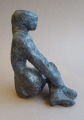 S. Eglīte - Sēdošā, 1983., šamots, glazūra, h 14 cm