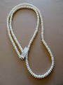 Cultured pearls, weight 112.9 gr., Length 110 cm