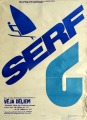 Poster &quot;Serf&quot; Riga City Open Championship sailing on wind boards, 83x60 cm