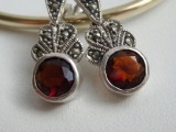 Серебряные серьги 925 проба, вес 7,70 г.