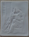 Pirmskara Eiropa - Porcelāna plāksnītes, erotiskais sižets, 5x4 cm
