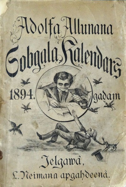 Календарь А. Алунана на 1894 г., Елгава, 1893 г.