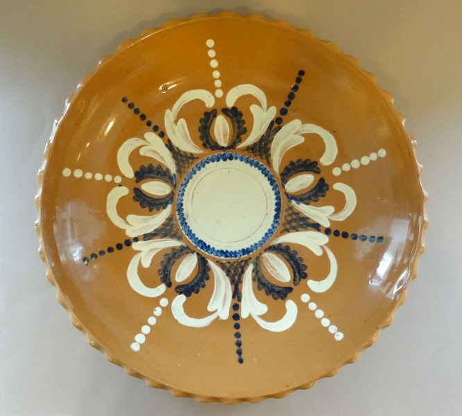 Кузнецов? Декоративная тарелка, Латвия, керамика, роспись, 20-й век первая половина, d 28 см