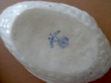 Kuzņecovs - Porcelāna sviesta trauks Pīle h 13 cm L 19 cm