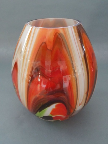 Latvian glass - Vase, h 14.5 cm