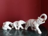 RPR Riga - Elephant Family. 1970s, porcelain, gilding, 9x23 cm
