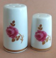 Salt shakers with roses
