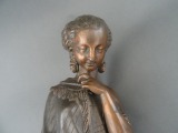 Divas figūras, metālu sakausējums, h 42,5 cm