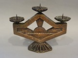 Svečturis metāla, Latvija, metāls, 1970tie gadi, h 17 cm