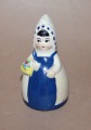 Salt cellar girl with a basket h 8 cm