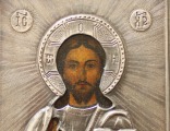 Икона в серебряном окладе. 84 проба
