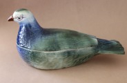 Масленка голубь фарфор h11x22,7см 