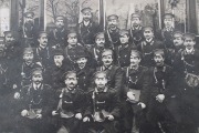 Фотография кондукторов трамвая 1910 г., 17х23 см