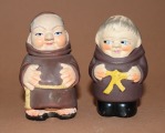 Salt shakers monks 2 pcs. h 8.5 cm