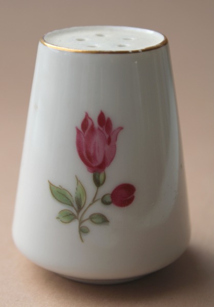 Garšvielu trauks ar ziediem porcelāns