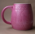 PFF Riga - Ligo Porcelain cup with a girl in folk style h 11.5 cm