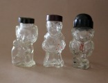 Glass spice containers 3 pcs., h 7 cm