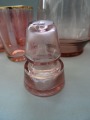 Ilguciems glass factory - Decanter + 6 glasses Cut glass, decanter h 25 cm, glasses h 6.5 cm