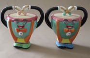 Salt shakers 2 pcs Drums H 8 cm