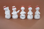 Quintet, porcelain, h 6.5 cm, 5 pcs.