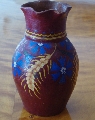 M.S. Kuznecov - Terracotta vase &amp;quot;Rye flowers&amp;quot;