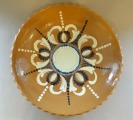 Kuznetsov? Decorative plate, Latvia, ceramics, painting, 20th cent. first half, d 28 cm