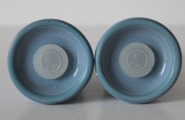Salt shakers with flowers 2 pieces, h 10 cm