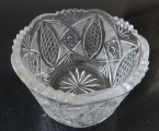 Crystal vase for sweets. USSR quality mark, crystal h 10 cm; diam. 15 cm
