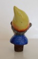Porcelāna korķis - galva, rūķis ar dzeltenu cepuri, Vācija, 20.-30 . Gadi, H 8 cm