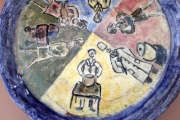 Ceramic plate with the initial &amp;quot;Ж&amp;quot; d 19 cm