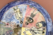 Ceramic plate with the initial &amp;quot;Ж&amp;quot; d 19 cm