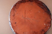 Ceramic plate with the initial &amp;quot;Ж&amp;quot; d 19 cm