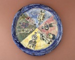 Keramikas šķīvis ar iniciāli &amp;quot;Ж&amp;quot; d 19 cm