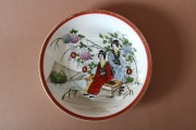 Kuznetsovs - Plate Eastern motif, porcelain d 14 cm with minor defects