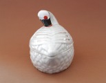 Kuzņecovs - Sviesta trauks Gulbis, porcelāns h 11 cm; w 18 cm