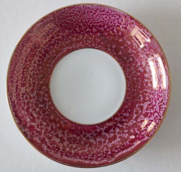 M. S. Kuznetsov - porcelain plate pink D 14 cm