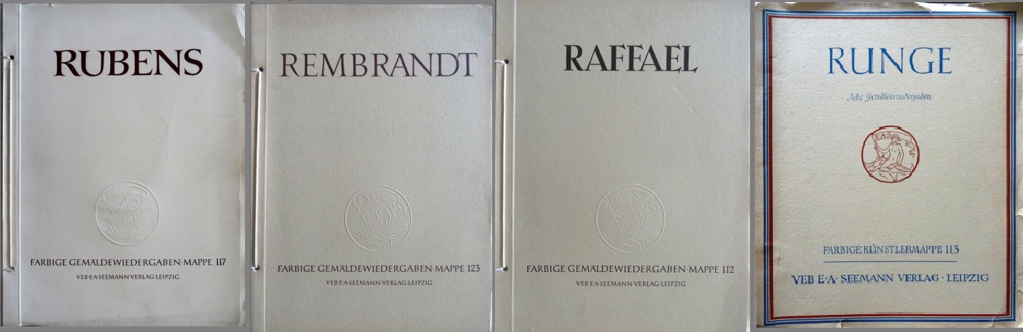 Reprodukciju mapes 4.gab. Rembrants, Runge, Rubenss, Rafaels