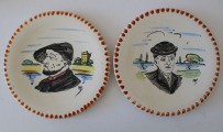 Les Sables Olonne dārza šķīvju komplekts - 6 x d 21 cm + 1x d 31 cm