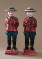 Salt shakers 2 pieces, soldiers H 12 cm