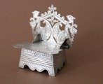Серебряная солонка Трон, 84 проба, вес 53.23 г.
