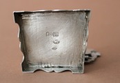 Серебряная солонка Трон, 84 проба, вес 53.23 г.