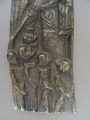 Alegoriskā kompozīcija Dievmātes patvērums. Bronza, 14,5x6 cm