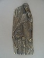 Alegoriskā kompozīcija Dievmātes patvērums. Bronza, 14,5x6 cm