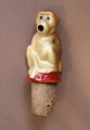 Cork monkey, porcelain