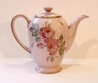 Kuznetsovs - Teapot, pink porcelain, h 22 cm