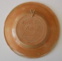 Plate with floral pattern, ceramic, Keszler, D 19 cm