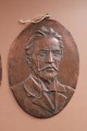Dzejnieku portreti, metāls 2.gab. A. Čehovs un A. Gribojedovs, 23x16 cm
