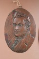 Dzejnieku portreti, metāls 2.gab. A. Čehovs un A. Gribojedovs, 23x16 cm