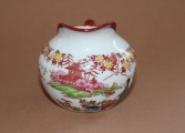 Krējums trauks Austrumu motīvs, porcelāns, Japāna h 7.5 cm